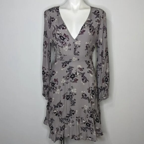 ASTR floral long sleeve midi dress - M - Picture 1 of 10